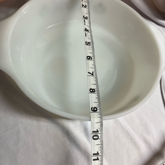 Anchor Hocking Fire King White and Green Bakeware Dish - Picture 11 of 11